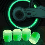 Glow-in-the-Dark Tire Valve Caps – Fluorescent Caps for Cars, Motorcycles & Bicycles
