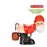Santa Claus Bubble Machine - Musical Electric Bubble Blower with Lights for Kids