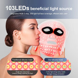7-Color LED Face & Neck Mask for Skin Rejuvenation and Anti-Aging