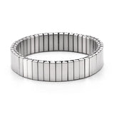Heart-Shaped Stainless Steel Punk Cuff Bracelet for Women