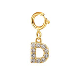 Custom Gold Initial Letter Bracelet for Women - Personalized Name Cuban Chain