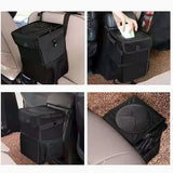 Papelera portátil plegable para coche: papelera colgante impermeable