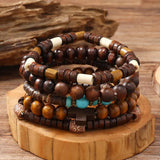 Pulsera unisex de cuero con cierre de aleación de zinc: pulsera de cadena ajustable, informal y deportiva