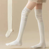 Women’s Knee-High Socks – Thin, Stretchy & Stylish Solid Color Stockings