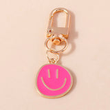 Trendy Smile Face Keychain for Women – Cute Alloy Bag Charm & Key Ring