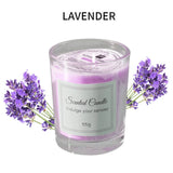 Vela perfumada de lujo hecha a mano: elegante frasco de vidrio con caja de regalo