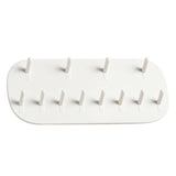 Estante de almacenamiento de joyas para montaje en pared: organizador de plástico duradero para anillos, collares y más
