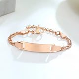 Customizable Stainless Steel Charm Bracelet - Personalized Name Bracelet for Men and Women