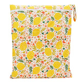 [Sigzagor] Bolsa seca y húmeda con dos cremalleras para pañales de bebé, impermeable, reutilizable, 36 cm x 29 cm