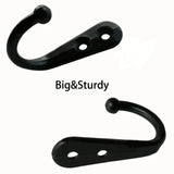 Retro Wall Hooks – Heavy Duty Iron Coat & Towel Rack with Screws for Kitchen, Bathroom, and Home Storage