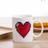 Ceramic Mug – Peach Heart Design, Perfect Valentine’s Gift