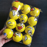 Pelota de espuma para aliviar el estrés: juguete de ejercicio para la muñeca y las manos con espuma de poliuretano para niños y adultos, antiestrés y descompresión 