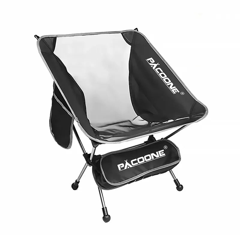 Ultralight Foldable Aluminum Camping Chair – Portable Outdoor Seat with Mesh Panels