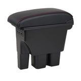 Suzuki Jimny Center Console Armrest Box with USB Ports (2019-2024) – Leather & ABS Storage Organizer