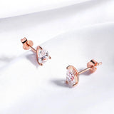 Pear Cut Moissanite Stud Earrings – D Color, VVS1 Clarity, 925 Sterling Silver