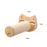 Wall-Mounted Cat Tree with Scratching Post & Hammock - Space-Saving Climbing Furniture