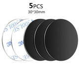 Placa metálica ultrafina para soportes magnéticos de teléfono para coche: soporte adhesivo resistente