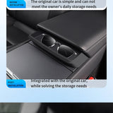 Silicone Armrest Storage Box for Tesla Model 3 Highland – Glasses & Phone Organizer