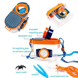 Kids Bug Catcher Kit - Outdoor Explorer Set with Magnifying Glass & Critter Case