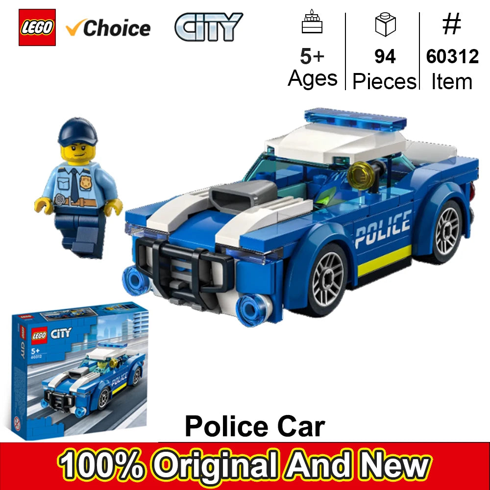 Police Car Building Set for Kids – LEGO City Adventure Toy for Ages 5+