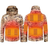 USB Heated Jacket for Men & Women - Smart Winter Heating Coat with Hood for Outdoor Sports