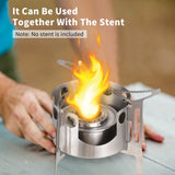 Ultralight Alcohol Backpacking Stove - 120ml High-Efficiency Camping Stove with Safety Cover