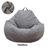 Large Cotton Bean Bag Chair Cover – No-Fill, Comfortable Floor Lounger for Adults