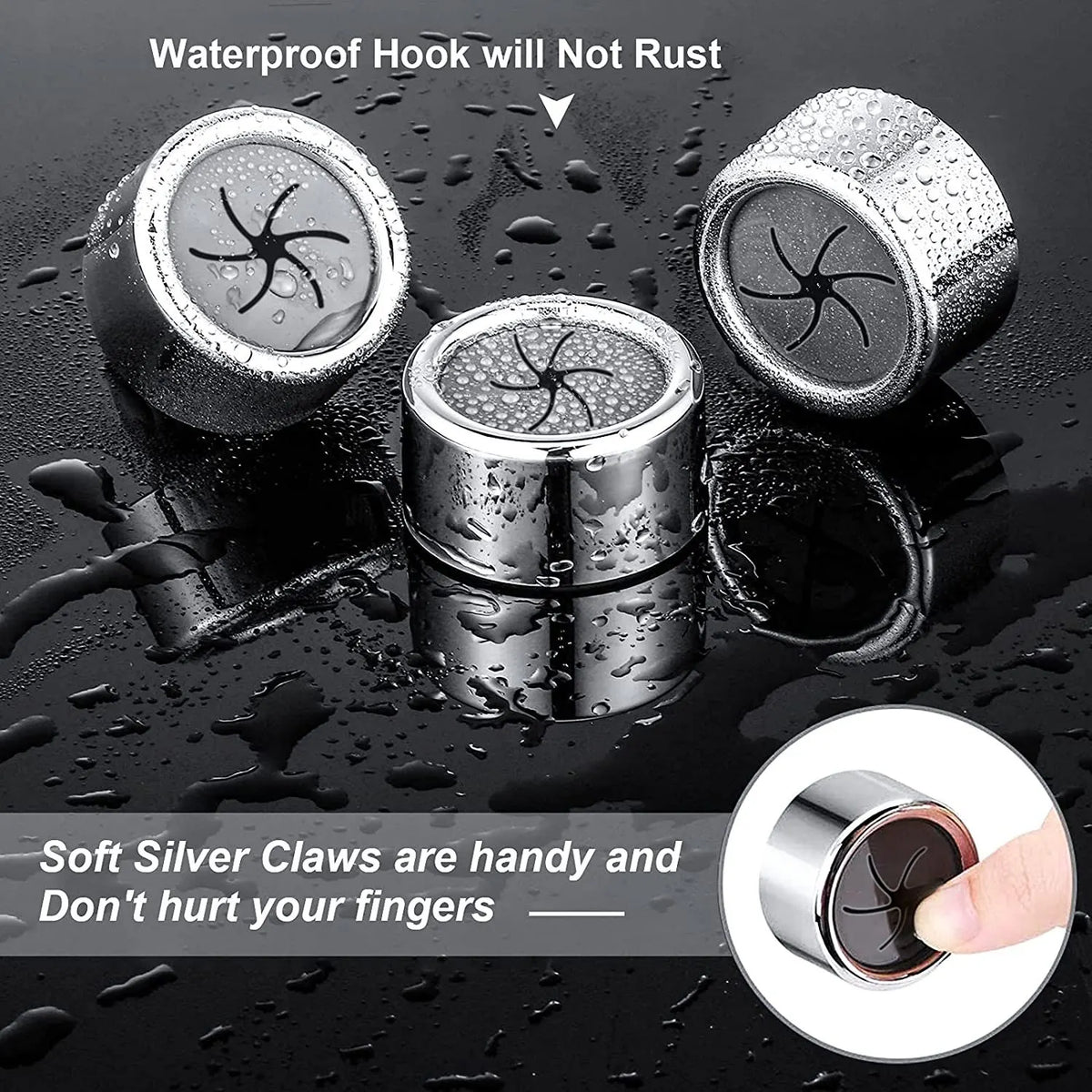 Traceless Adhesive Hooks – Damage-Free Wall Organizer for Kitchen & Bathroom