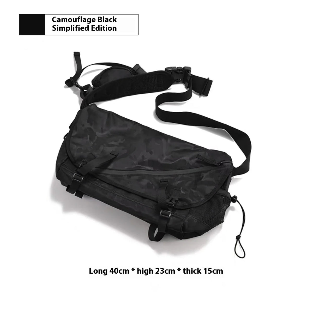 Men’s Oxford Flap Crossbody Bag – Durable Lightweight Shoulder Bag for Everyday Use