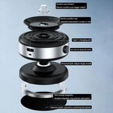 Soporte magnético para teléfono con adsorción al vacío para automóvil: rotación de 360°, agarre magnético fuerte, compatibilidad universal