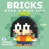 Disney & Sanrio Character Building Blocks Set - 108 Style Stitch & Hello Kitty Collection