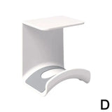 Soporte de pared universal para auriculares: colgador de plástico adhesivo para debajo del escritorio para juegos, auriculares y cascos
