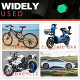 Glow in  the Dark Tire Valve Caps  Fluorescent Stem Covers for Cars Motorcycles & Bicycles