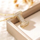 Letter Pendant Necklace for Women – Mood & Sleep Tracker Fashion Jewelry for Office & Career