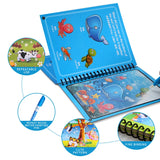 Magic Water Drawing Book for Kids – Reusable Montessori Sensory Toy