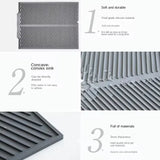 Silicone Drying & Drain Pad | Non-Slip Heat-Resistant Kitchen Mat