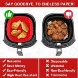 Cesta de silicona para freidora de aire: bandeja reutilizable para hornos y freidoras de aire