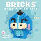 Disney & Sanrio Character Building Blocks Set - 108 Style Stitch & Hello Kitty Collection
