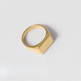 Minimalist Gold-Plated Stainless Steel Open Ring – Trendy & Elegant Jewelry for Women