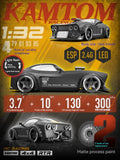 Auto deportivo de control remoto luminoso Dodge 3299 de Kamtom: auto de carreras de acrobacias y derrapes RC de alta velocidad