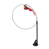 Interactive Feather Cat Toy with Suction Cup and Bell