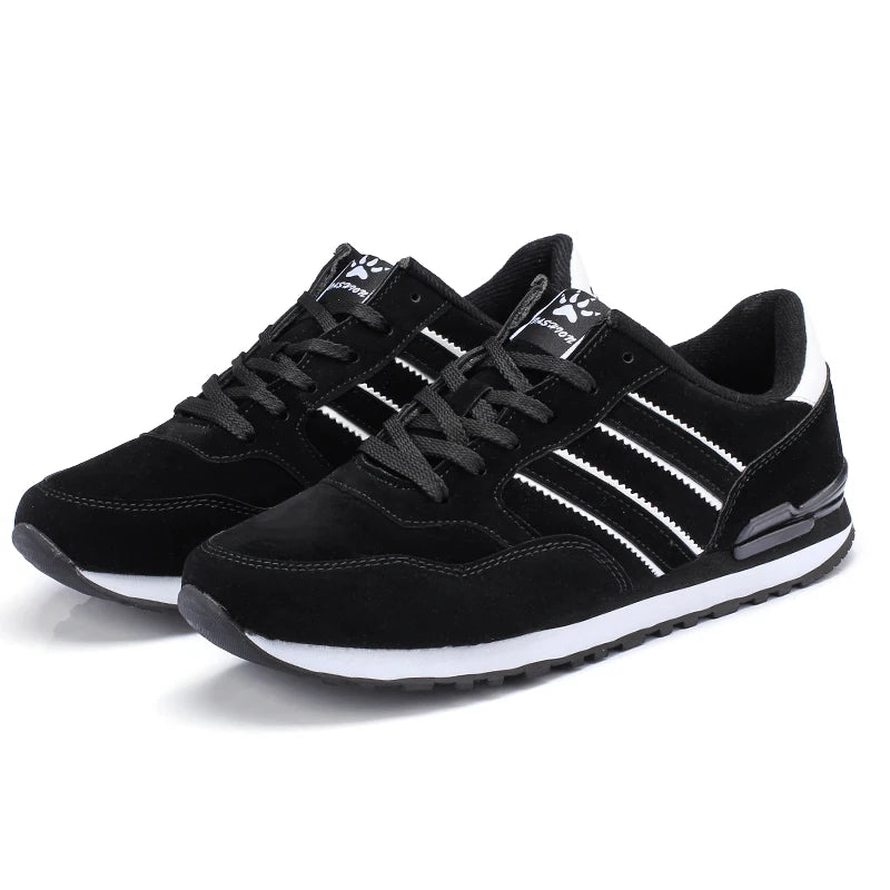 Men’s Breathable Patchwork Mesh Lace‑Up Sneakers – Lightweight Outdoor Running Shoes