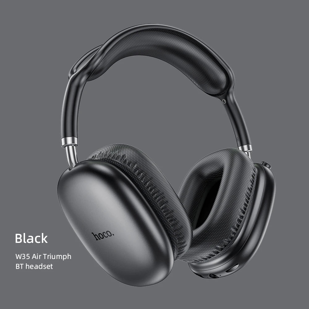 Auriculares inalámbricos HOCO W35 Air con Bluetooth 5.3, micrófono, audio de alta fidelidad, sonido estéreo, deportivos, controlador de 40 mm, 45 h