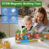 Magnetic Building Blocks Set - STEM Educational Toys for Kids Ages 3+