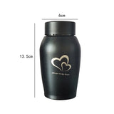 Stainless Steel Pet Cremation Urn for Dogs & Cats – Memorial Keepsake Container