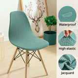 Waterproof Jacquard Chair Covers – Stretchable & Stain-Resistant for Dining & Bar Chairs