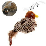 Sparrow Sound Cat Toy – Interactive Flannel Bird Toy for Indoor Cats