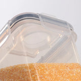 Contenedores herméticos para almacenar alimentos con tapa Organizador de despensa Dispensador de cereales Contenedores para cereales Caja de almacenamiento de alimentos Organizador de cocina
