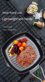 Parrilla portátil plegable | Sartén para exteriores con mango de madera antiescaldaduras