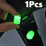 Tapones para válvulas de neumáticos que brillan en la oscuridad: ajuste universal para automóviles, motocicletas y bicicletas